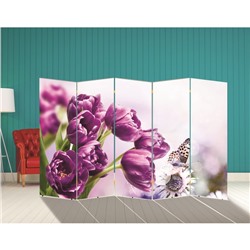 Ширма "Тюльпаны. декор 2" 250 × 160 см
